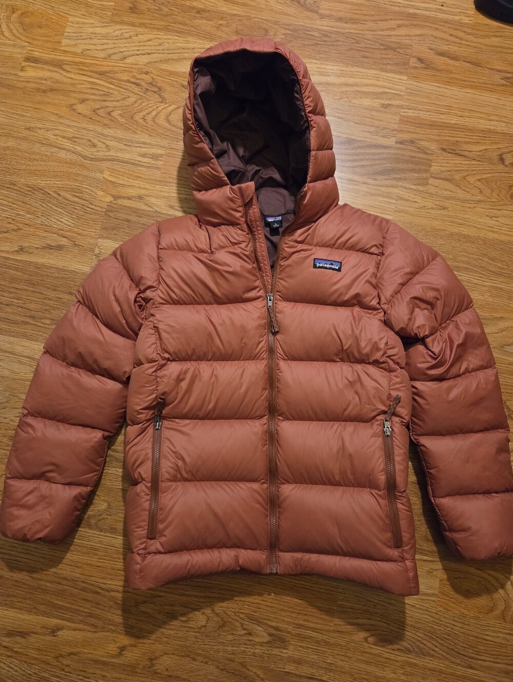 Kids Patagonia Hi-Loft Down Sweater Hoodie, Size Large **See Description**